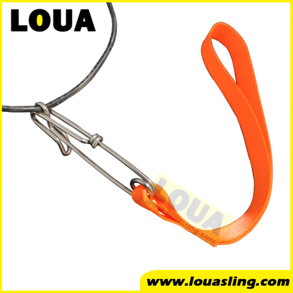 Custom made longline snap sharp clip cable hanger connecting belt | oyster bag strap storm clip lanyard |floating mesh bag clip line