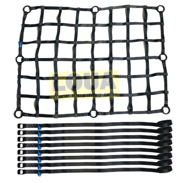 China manufacture Vehicle muti-purpose cargo net | No elasticity roof rack net | Roof rack cargo net | Trunk net